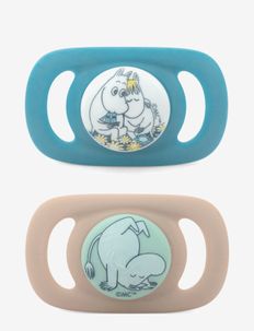 Pacifier Chilla Silicone Moomin&Moomin on hands 2-pack +4 month, Esska