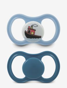 Pacifier Happy silicone 2-pack, + 4 month Blue, Esska