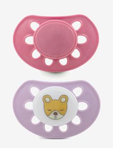 Pacifier Classic Natural rubber 2-pack, +4 month Pink, Esska