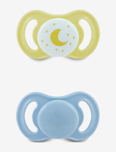 Pacifier Happy Mini Silicone 2-pack, 0-6 month Blue, Esska