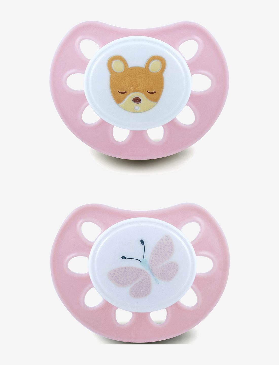 Esska Pacifier Classic Mini Silicone 2 Pack 0 6 Month Pink Spenen Boozt