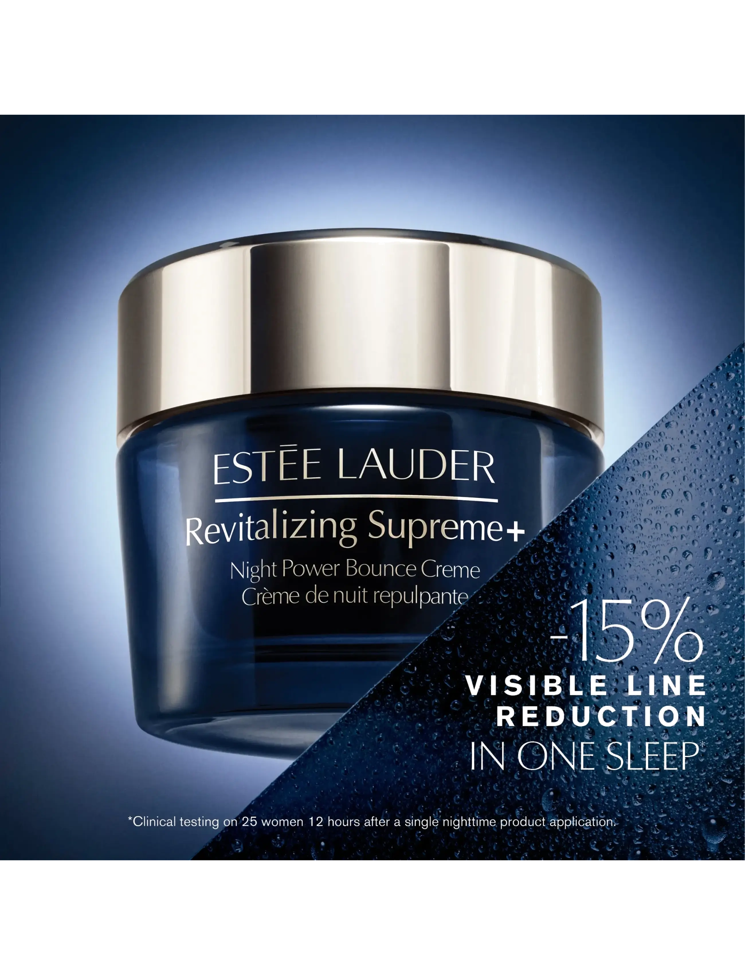 Estée Lauder - Revitalizing Supreme+ Night Power Bounce Creme - hudpleie for sommeren - clear - 3