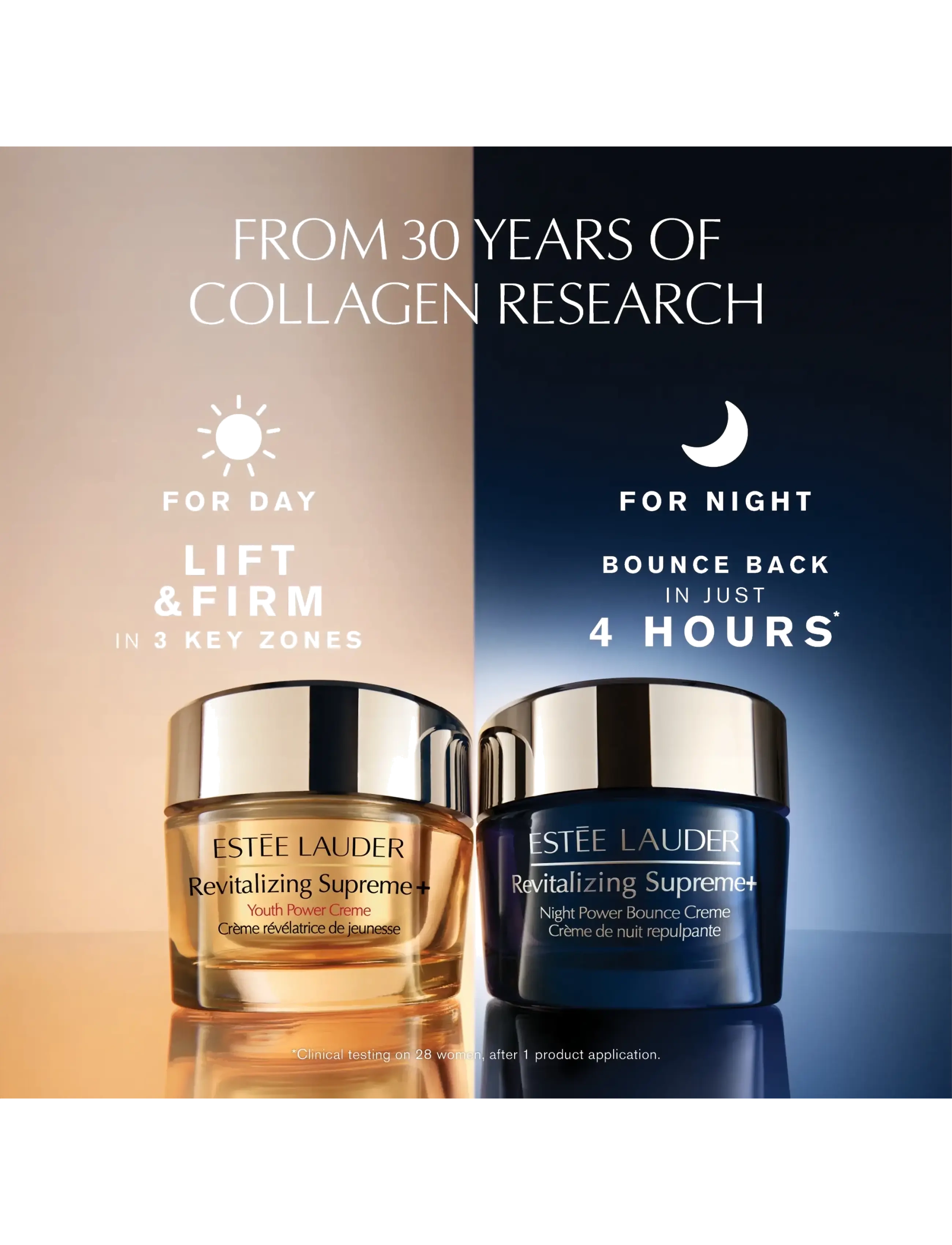 Estée Lauder - Revitalizing Supreme+ Night Power Bounce Creme - hudpleie for sommeren - clear - 4