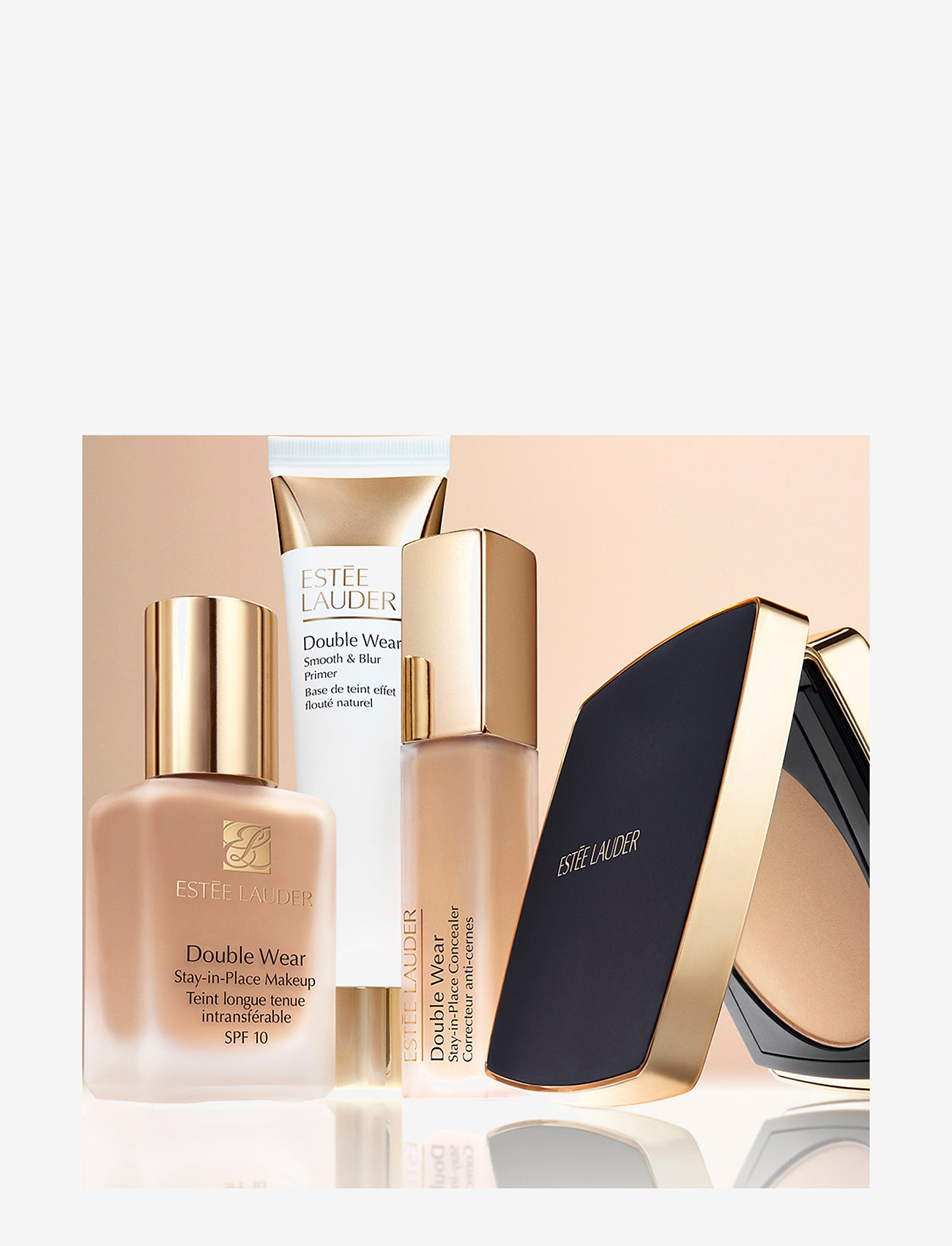 Estée Lauder - Double Wear Stay-In-Place Matte Powder Foundation - redo för date night - 3c2 pebble - 4