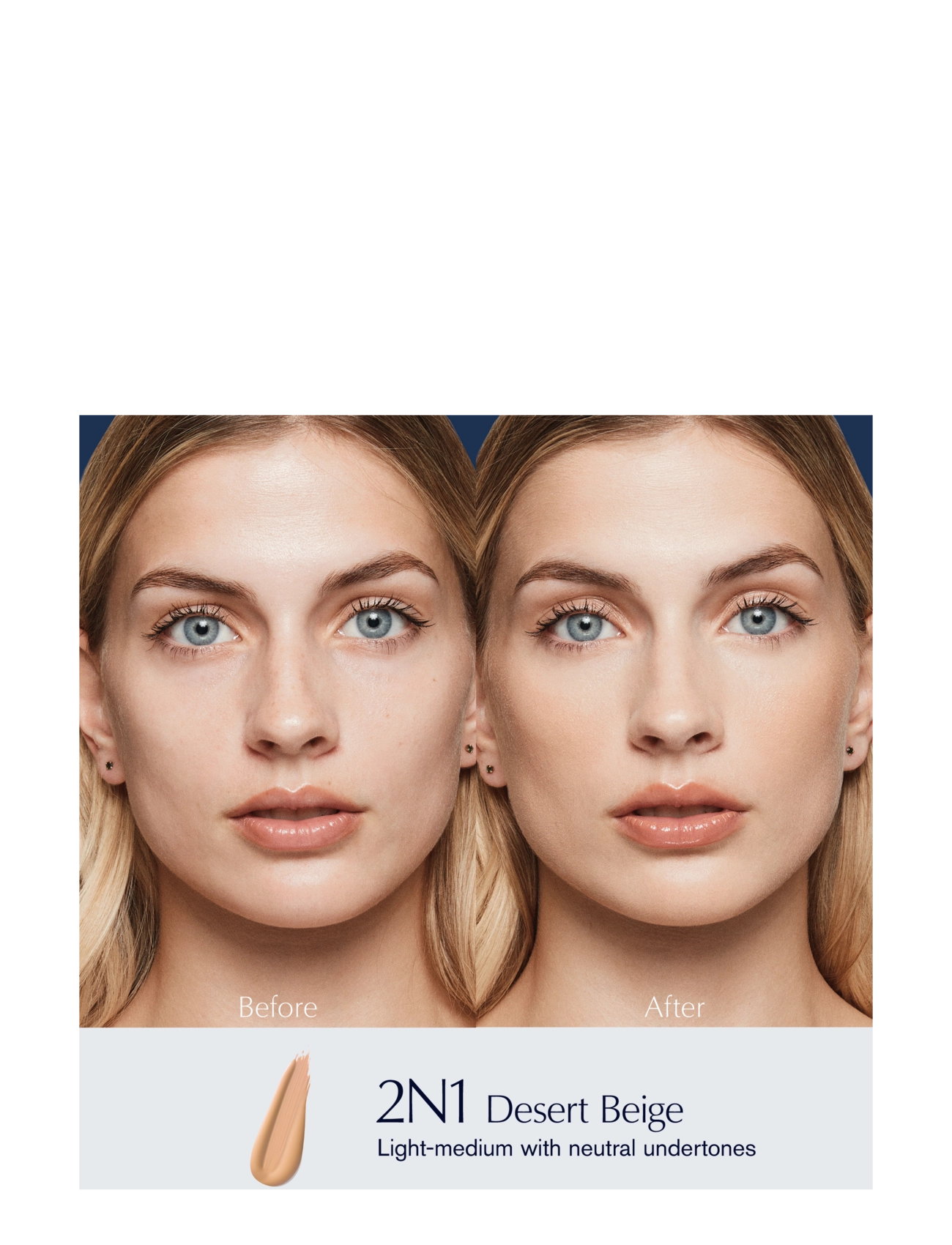 Estée Lauder - Double Wear Stay-In-Place Matte Powder Foundation - bliv klar til date night - 2n1 desert beige - 1
