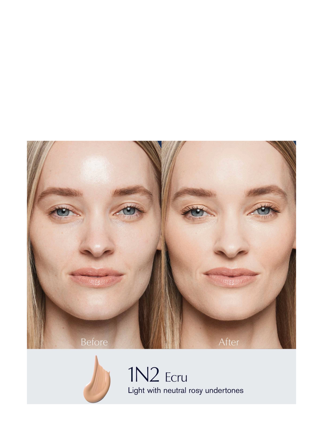 Estée Lauder - Double Wear Stay-In-Place Matte Powder Foundation - bliv klar til date night - 1n2 ecru - 1