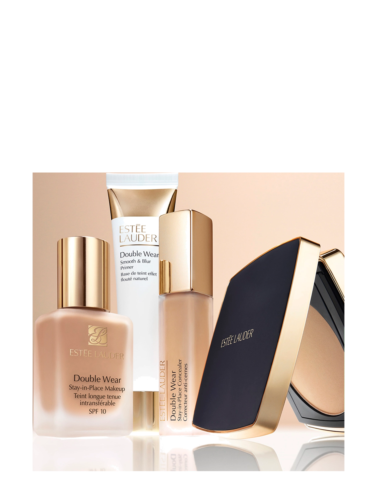 Estée Lauder - Double Wear Stay-In-Place Matte Powder Foundation - bliv klar til date night - 1n2 ecru - 4