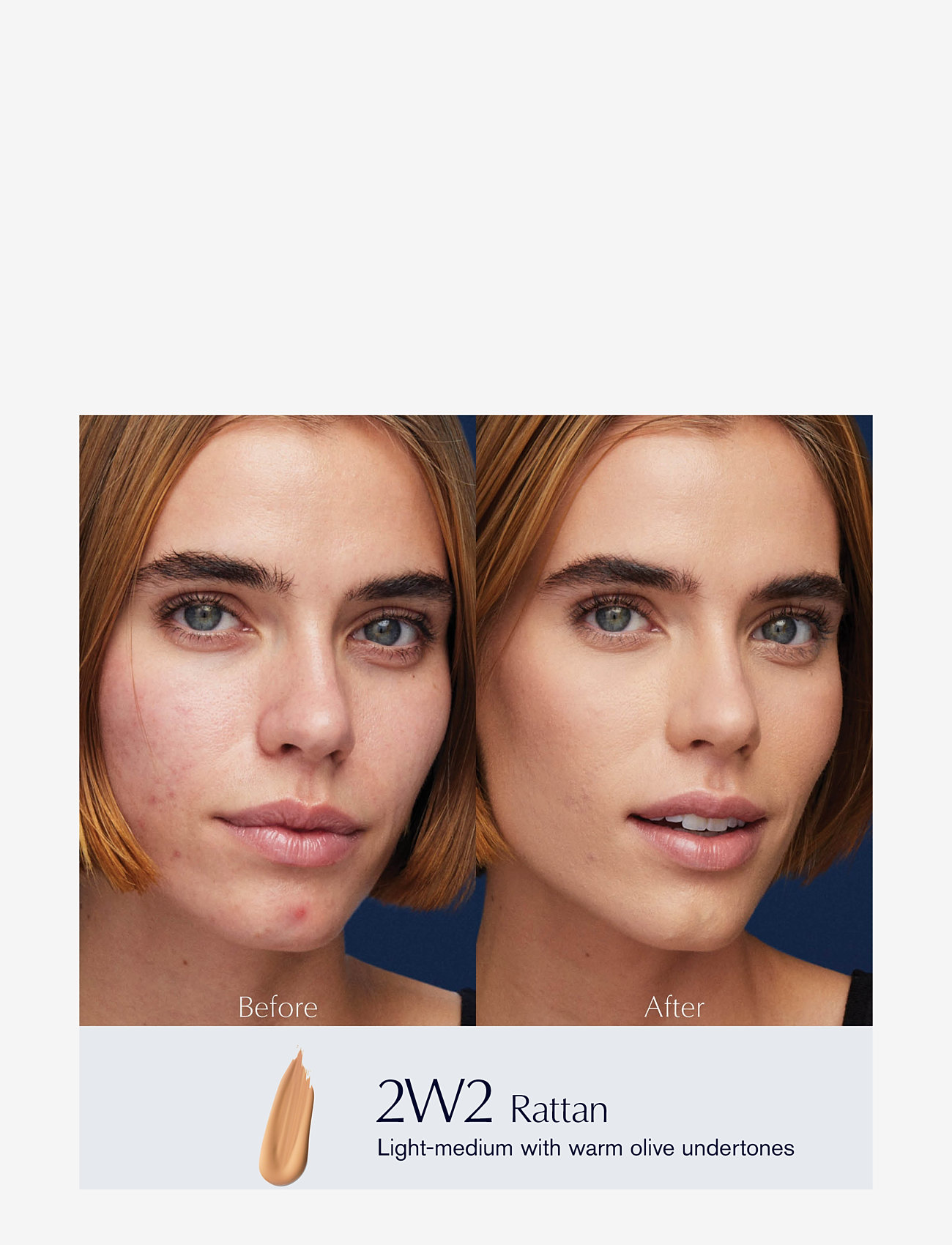 Estée Lauder - Double Wear Stay-In-Place Matte Powder Foundation - bliv klar til date night - 2w2 rattan - 1