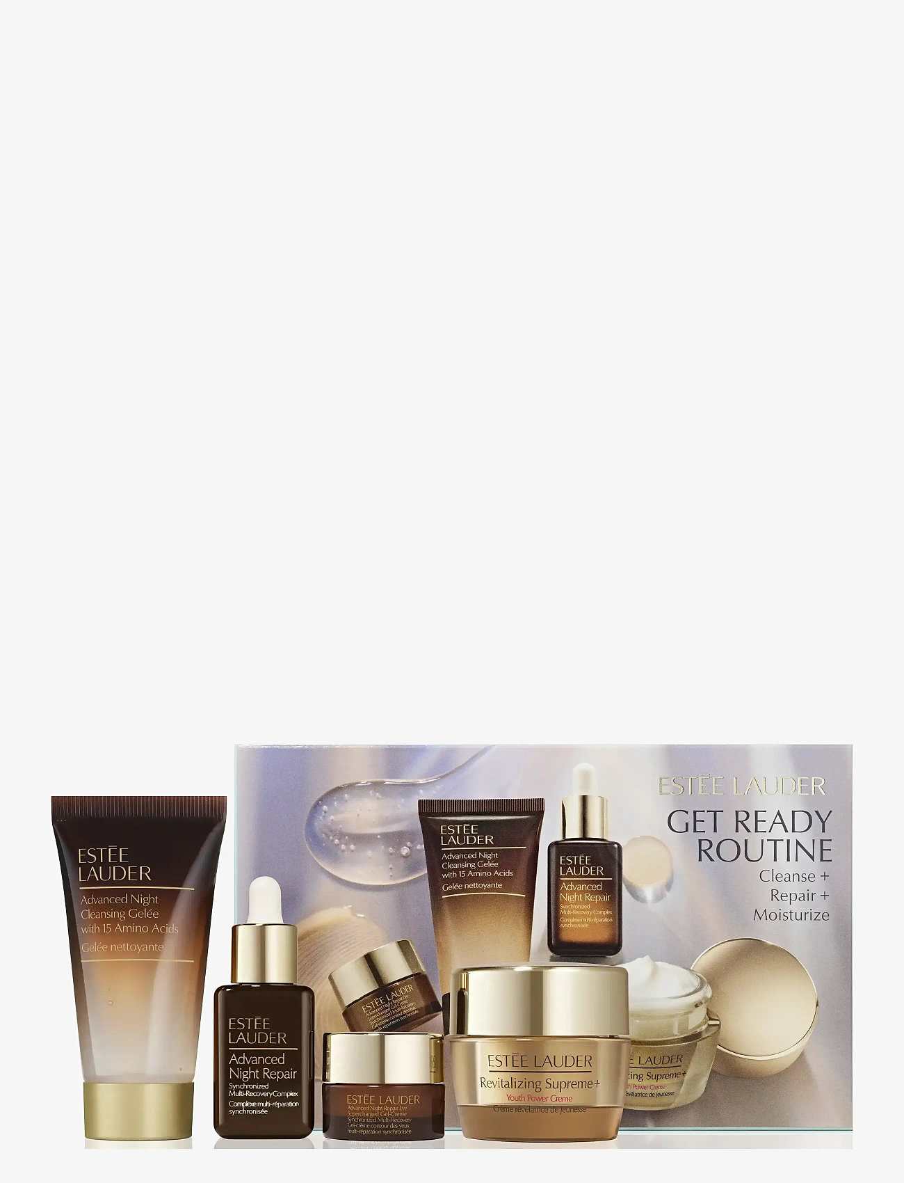 Estée Lauder - Get Ready Routine Cleanse + Repair + Moisturize Starter Set - clear - 0