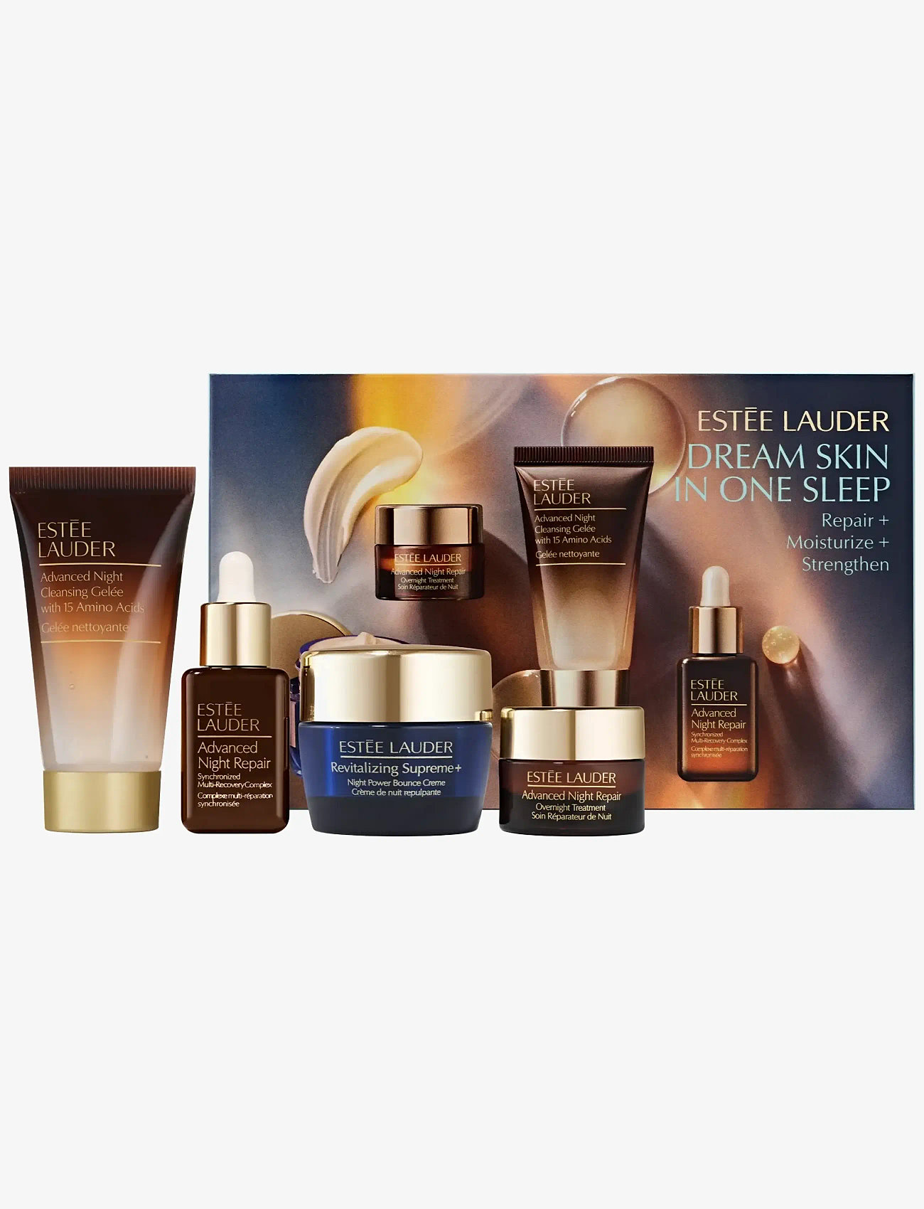 Estée Lauder - Dream Skin In One Sleep Repair + Moisturize + Strengthen Set - serum & olier - clear - 0