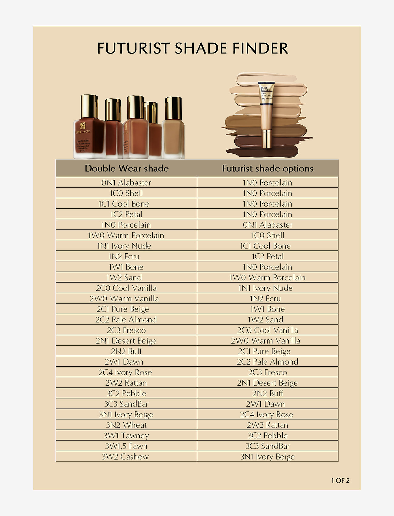 Estée Lauder - Futurist Hydra Rescue Moisturizing Makeup SPF45 - makeup - 2n1 desert beige - 2