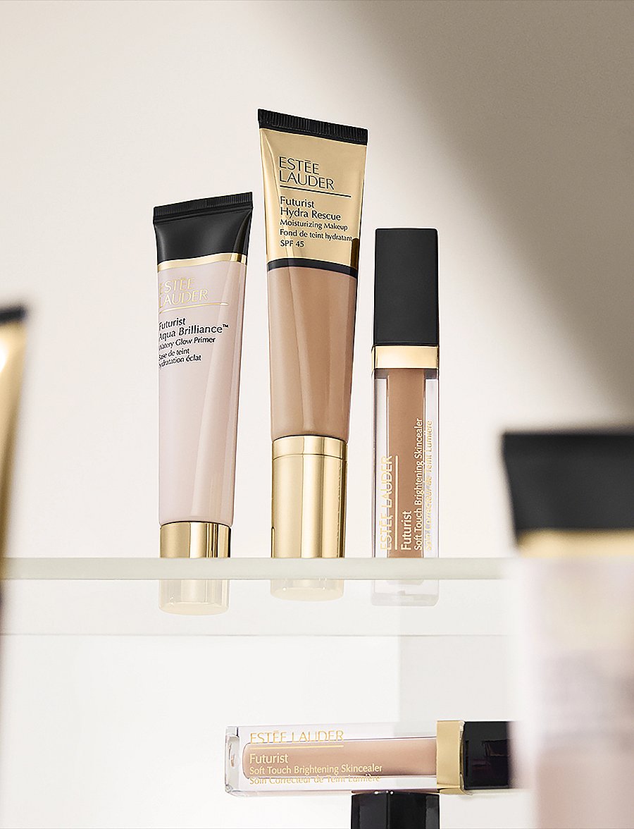 Estée Lauder - Futurist Hydra Rescue Moisturizing Makeup SPF45 - förðunarvörur - 7n2 rich amber - 0