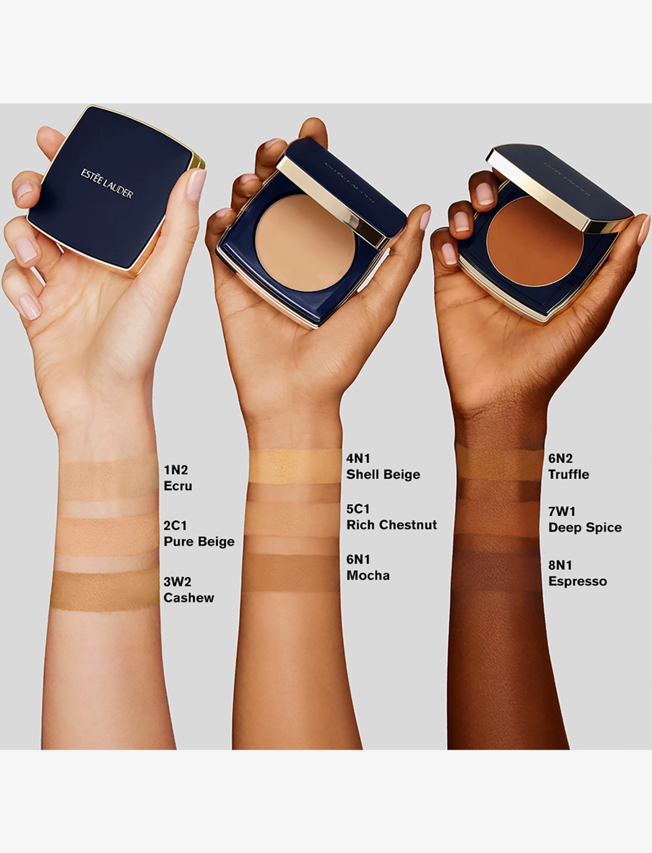 Estée Lauder - Double Wear Stay-In-Place Matte Powder Foundation SPF 10 Compact - makeup - 4c1 outdoor beige - 2