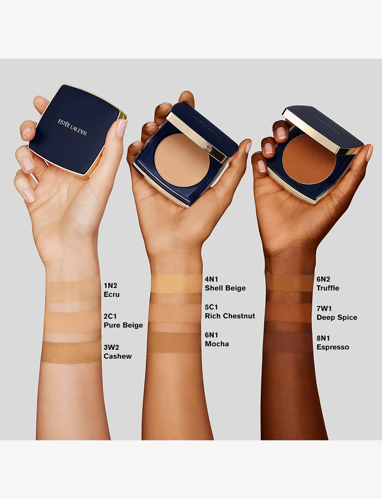 Estée Lauder - Double Wear Stay-In-Place Matte Powder Foundation SPF 10 Compact - smink - 6w1 sandal wood - 2