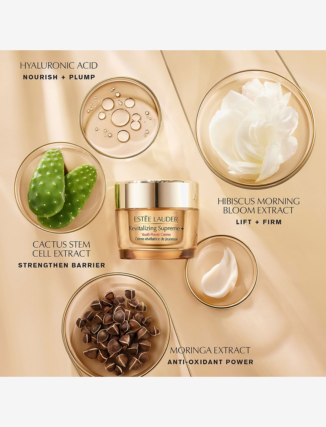 Estée Lauder - Revitalizing Supreme+ Youth Power Creme - sommarens hudvård  - clear - 2