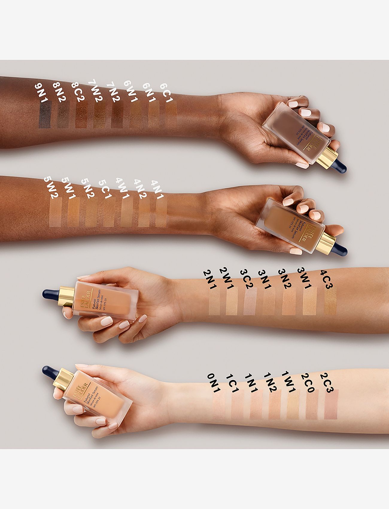 Estée Lauder - Futurist Skin Tint Serum Foundation SPF20 - makeup - 1w1 bone - 3