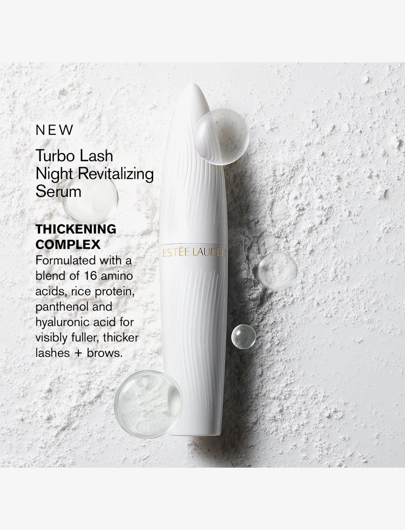 Estée Lauder - Turbo Lash Night Revitalizing Serum Lash + Brow - smink - clear - 3
