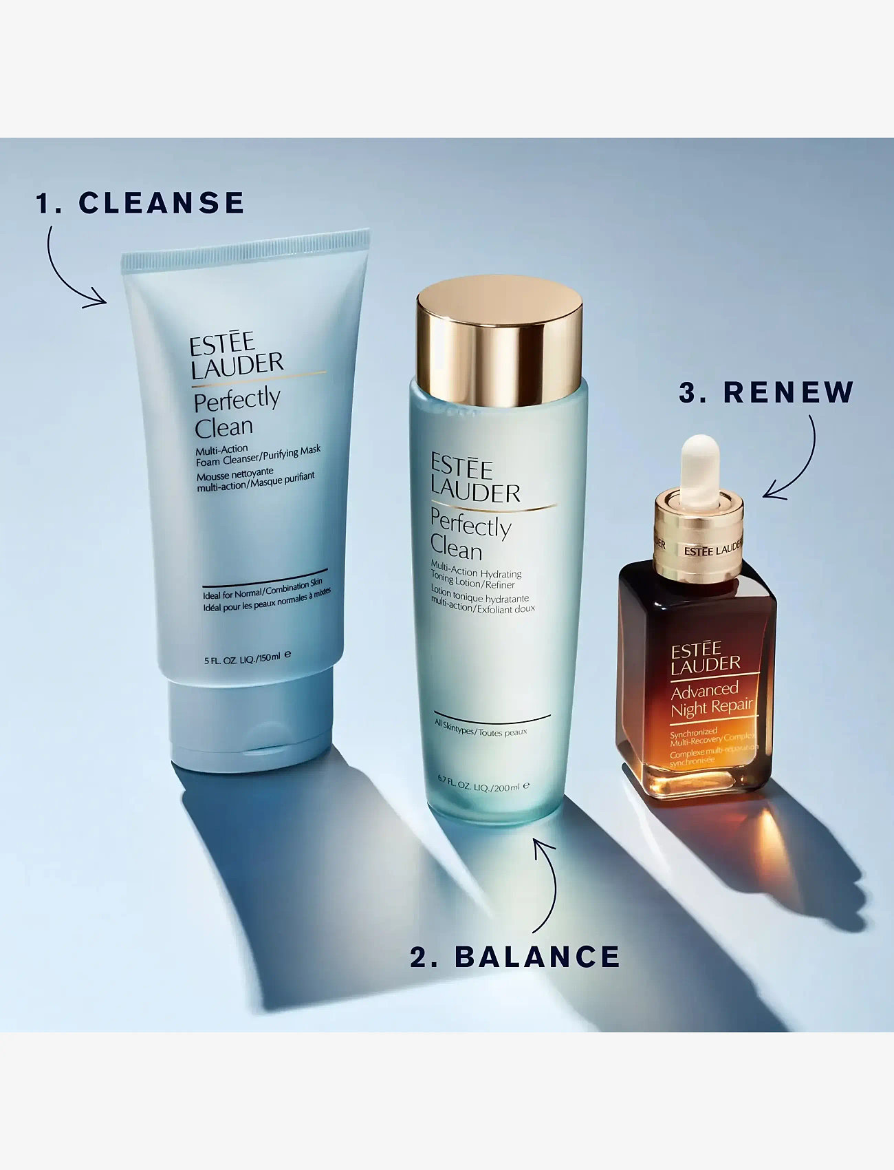 Estée Lauder - Perfectly Clean Foam Cleanser/Purifying Mask - foaming cleanser - clear - 2