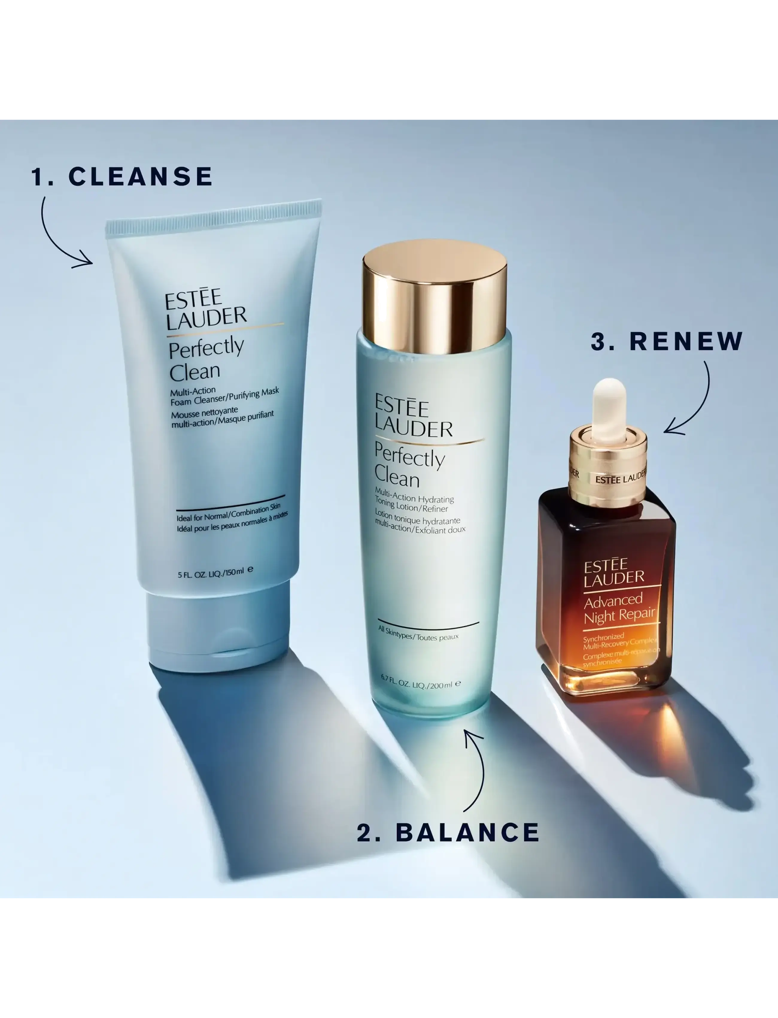 Estée Lauder - Perfectly Clean Foam Cleanser/Purifying Mask - foaming cleanser - clear - 2