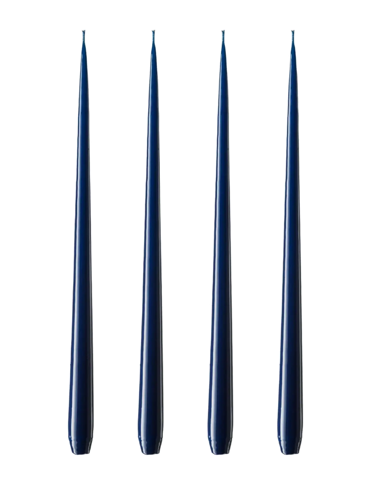 ester & erik Slim Candle 24cm 4-Pack, H:24 cm, Navy, Stearinlys > Søjlelys, Unisex