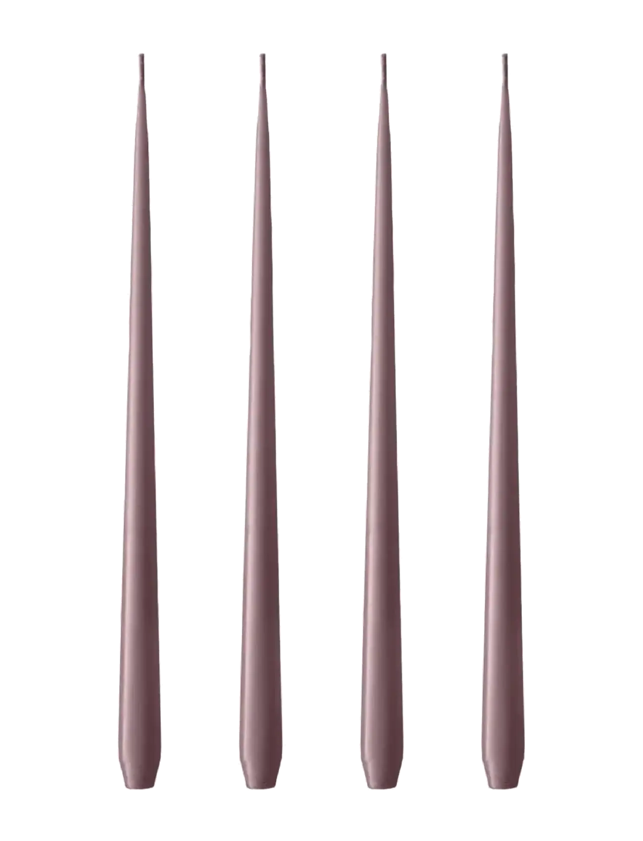 ester & erik Slim Candle 24cm 4-Pack, H:24 cm, Burgundy, Stearinlys > Søjlelys, Unisex