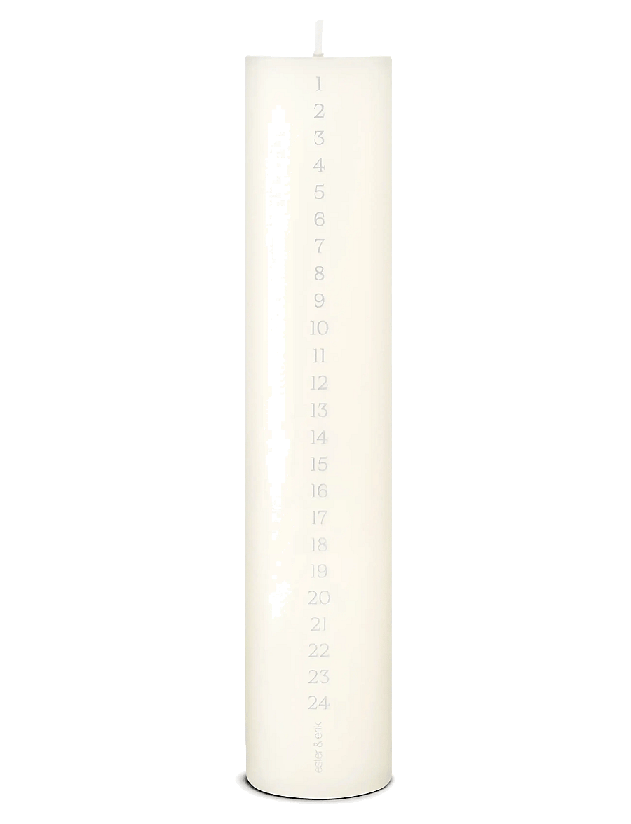 ester & erik - Pillar calendar candle - weihnachten - adventskerzen - 06 ivory - 1