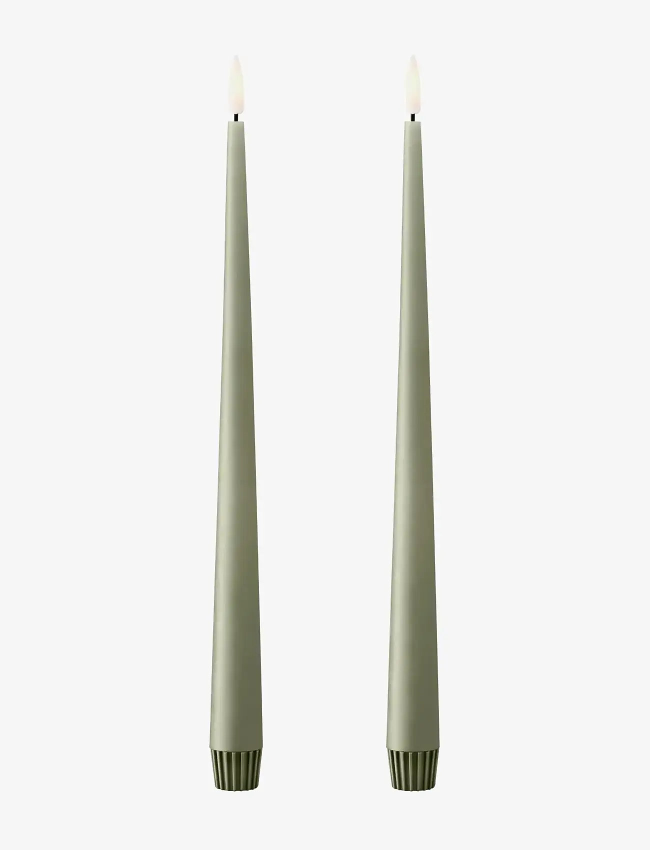 ester & erik - LED taper candle 30cm 2-pack - led lys - 69 artichoke - 0