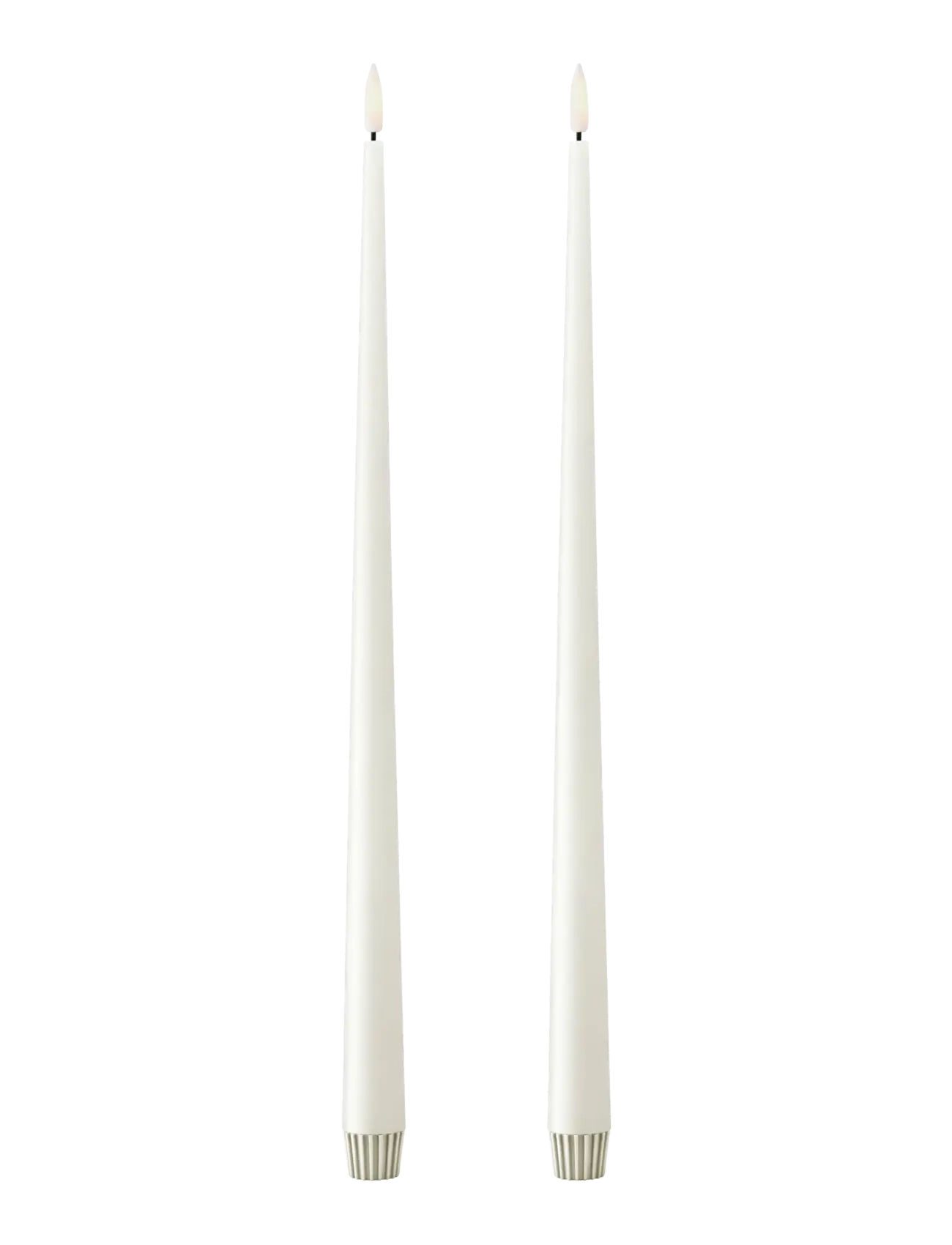 ester & erik Led Taper Candle 40Cm 2-Pack, LED-lys, Hvid, Str: H:40CM