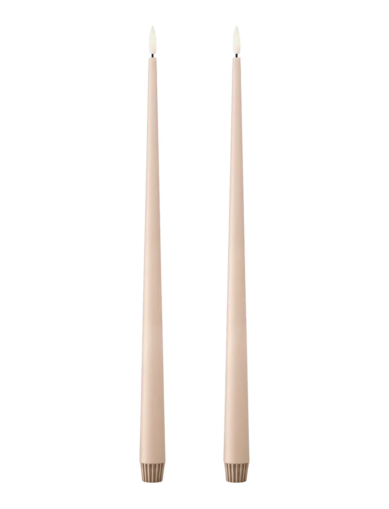 ester & erik Led Taper Candle 40Cm 2-Pack, LED-lys, Pink, Str: H:40CM