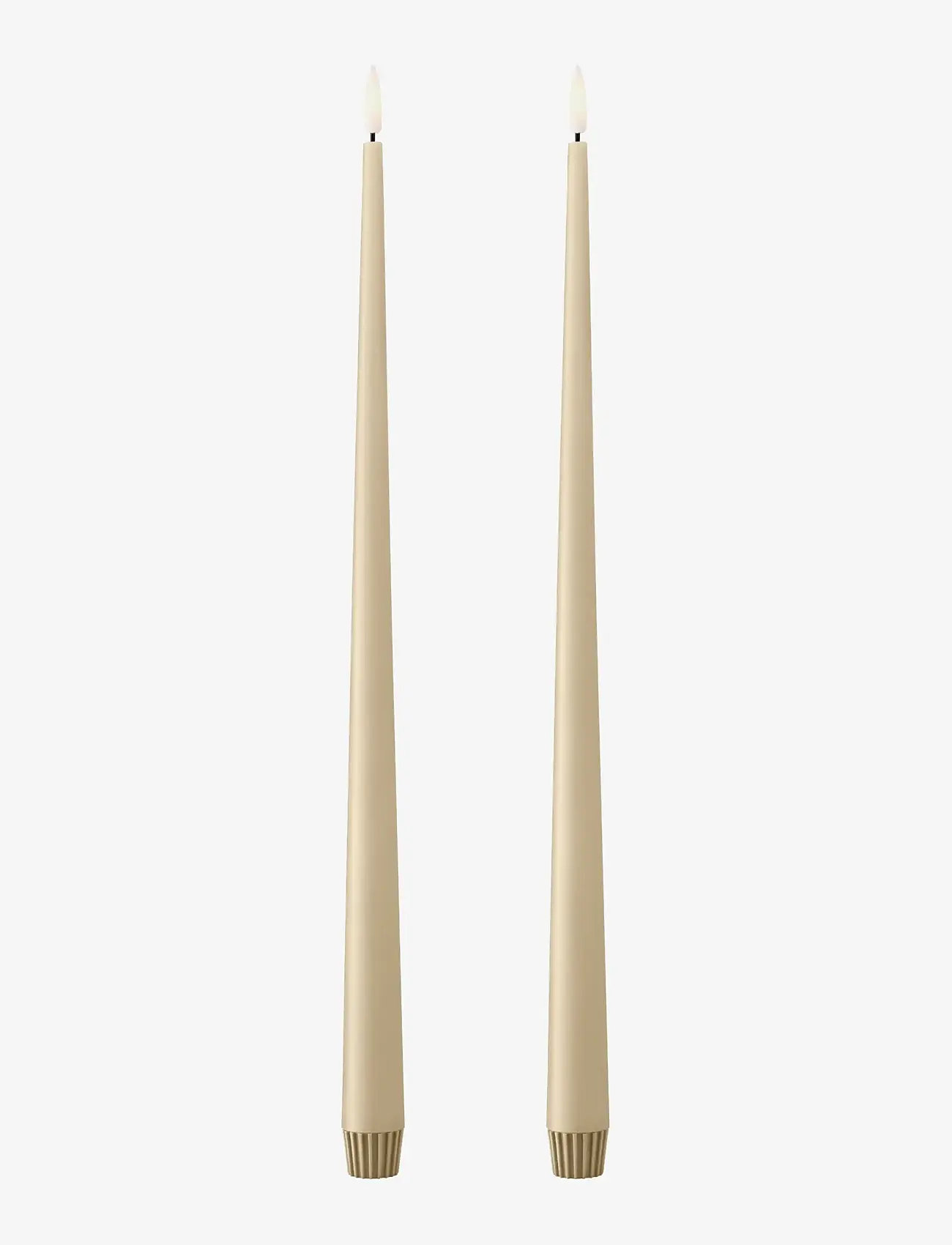 ester & erik - LED taper candle 40cm 2-pack - led küünlad - 14 pale ginger - 0