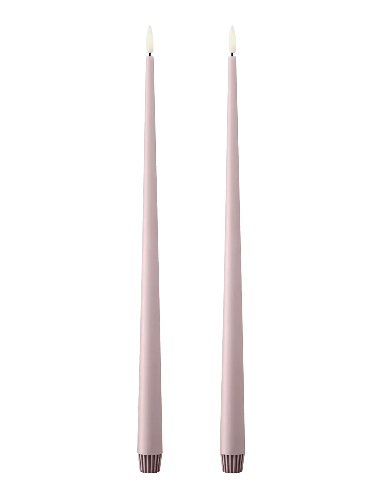 ester & erik Led Taper Candle 40Cm 2-Pack, LED-lys, Pink, Str: H:40CM