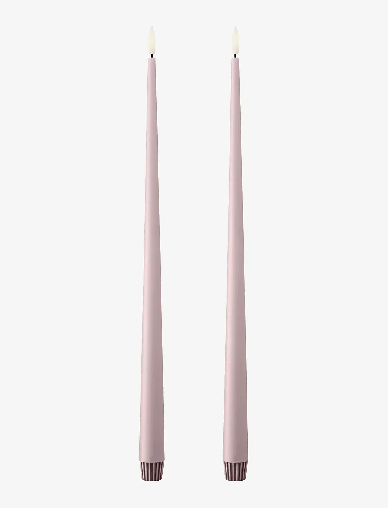 ester & erik - LED taper candle 40cm 2-pack - led lys - 52 soft rose - 0