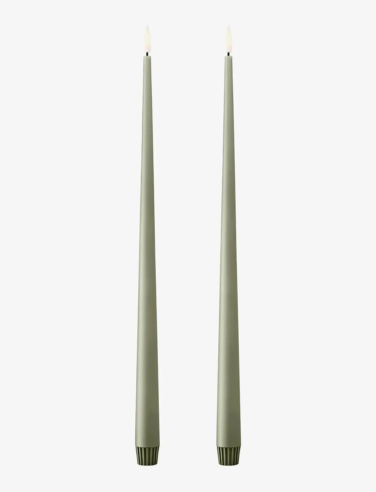 ester & erik - LED taper candle 40cm 2-pack - led lys - 69 artichoke - 0