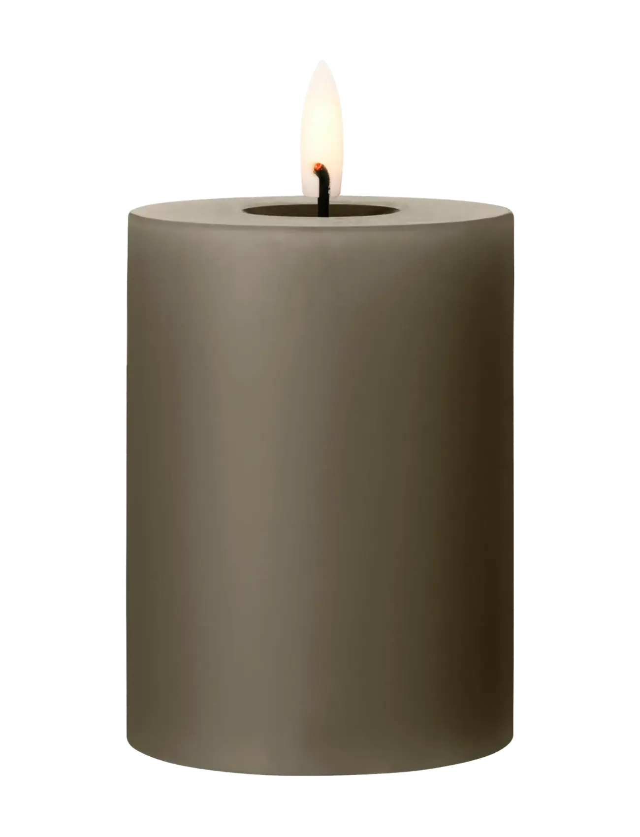 ester & erik Led Mini Pillar Candle 5,5cm, H:5.5 cm, Green, Stearinlys > Led-Lys, Unisex