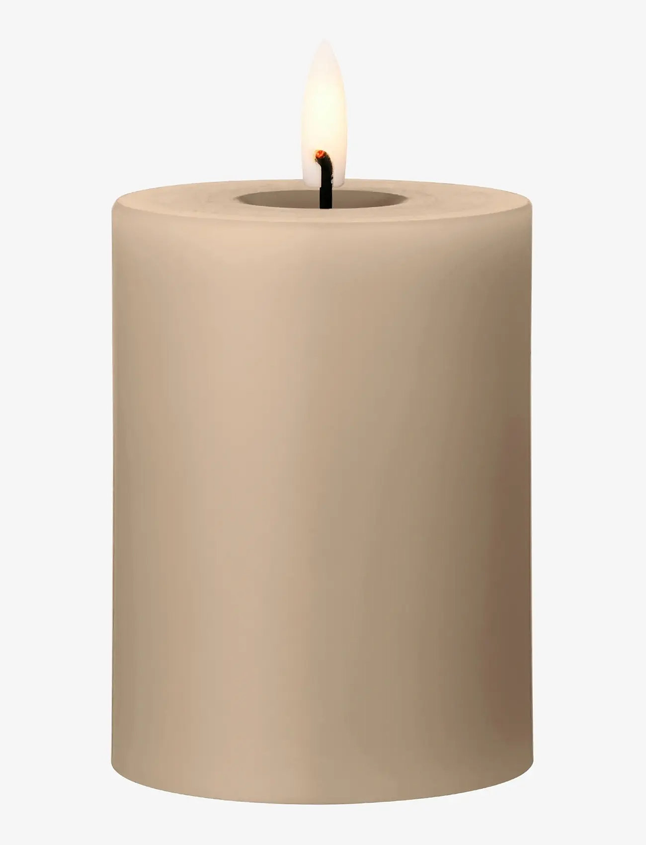 ester & erik - LED pillar candle 10cm - led lys - 18 nougat note - 0