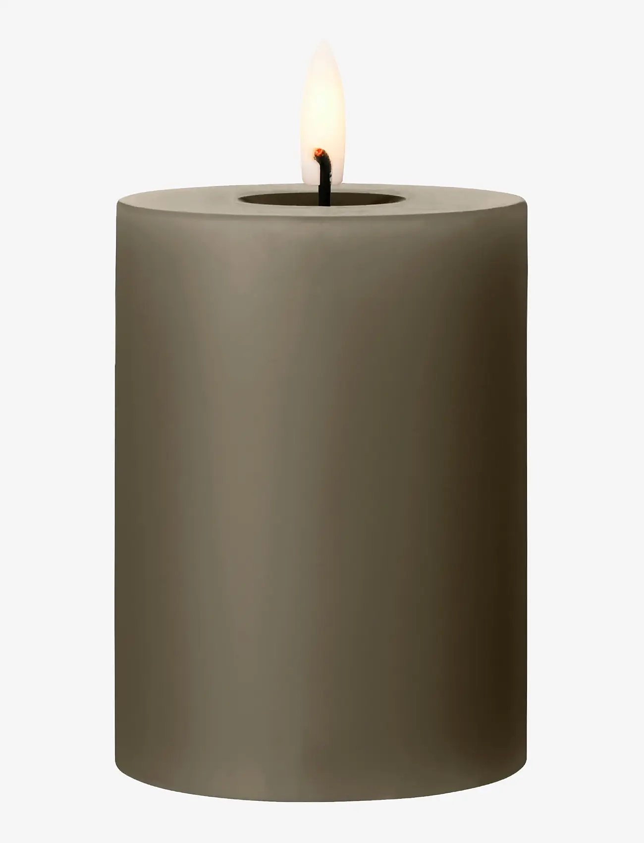 ester & erik - LED pillar candle 10cm - led lys - 77 caviar - 0