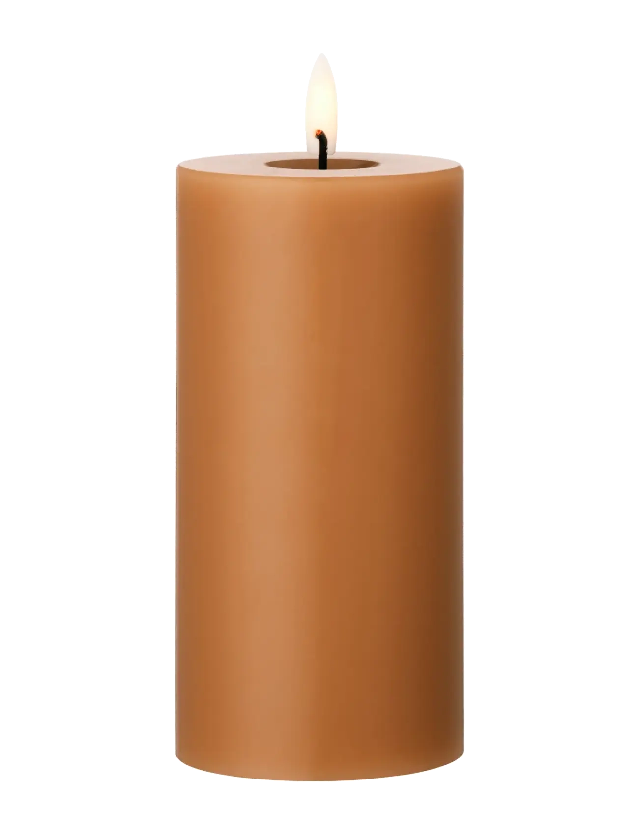 ester & erik Led Pillar Candle 15Cm, LED-lys, Brun, Str: H:15CM