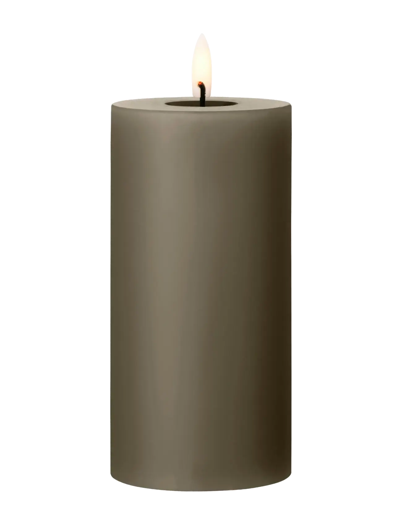 ester & erik Led Pillar Candle 15Cm, LED-lys, Grå, Str: H:15CM