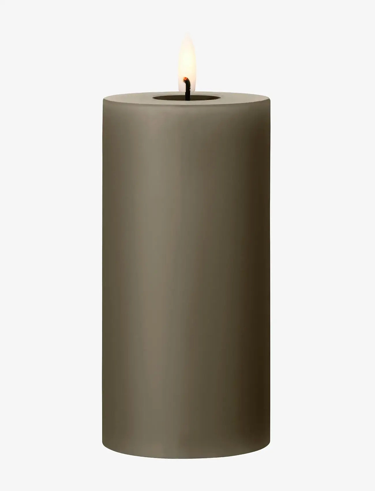ester & erik - LED pillar candle 15cm - led lys - 77 caviar - 0