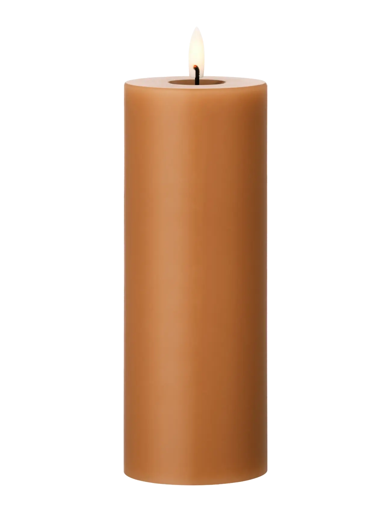ester & erik Led Pillar Candle 20Cm, LED-lys, Brun, Str: H:20CM