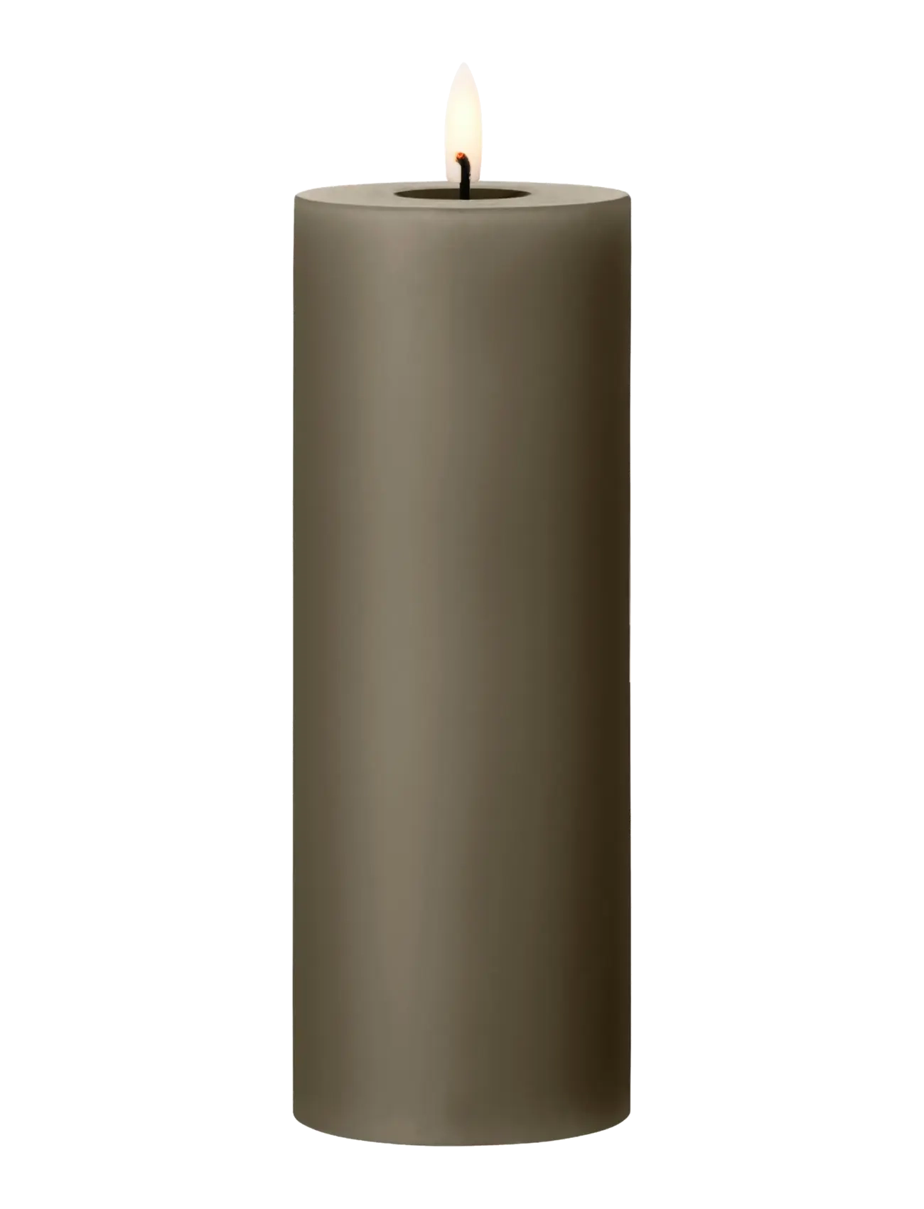 ester & erik Led Pillar Candle 20Cm, LED-lys, Grå, Str: H:20CM