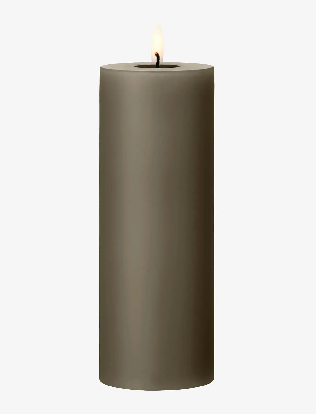 ester & erik - LED pillar candle 20cm - led lys - 77 caviar - 0