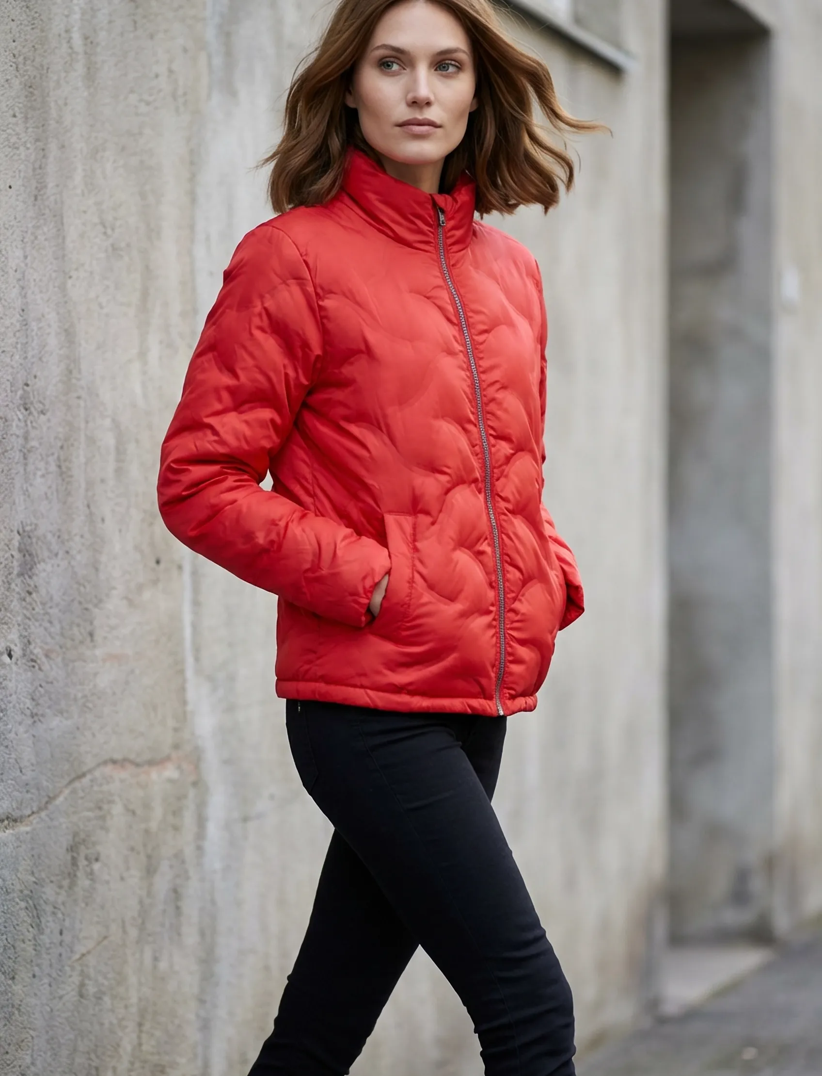 Etage RECYCLE Fabric Downmix Jacket - Jakker & Frakker - RED / red