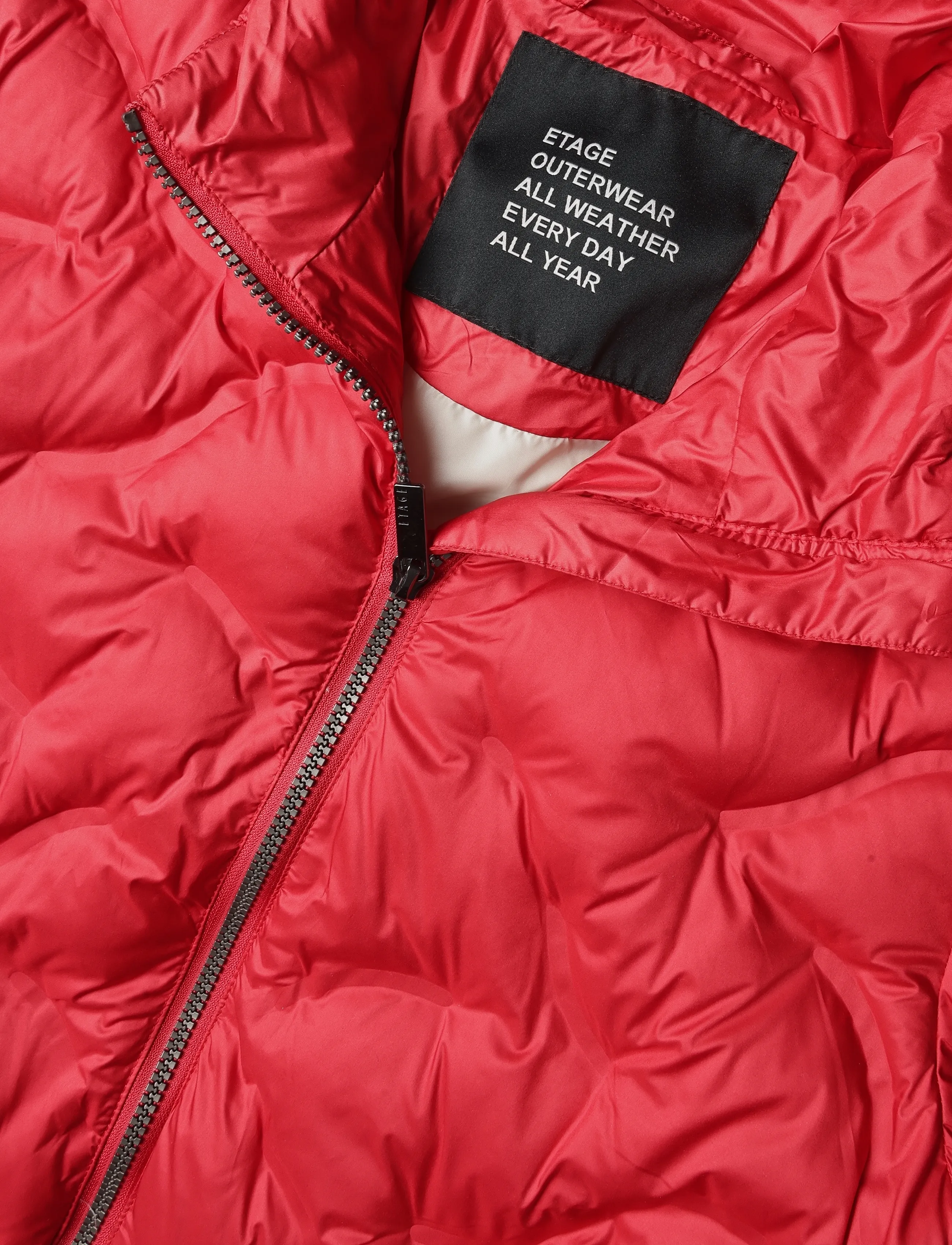 Etage - RECYCLE Fabric Downmix Jacket - frühlingsjacken - red - 3