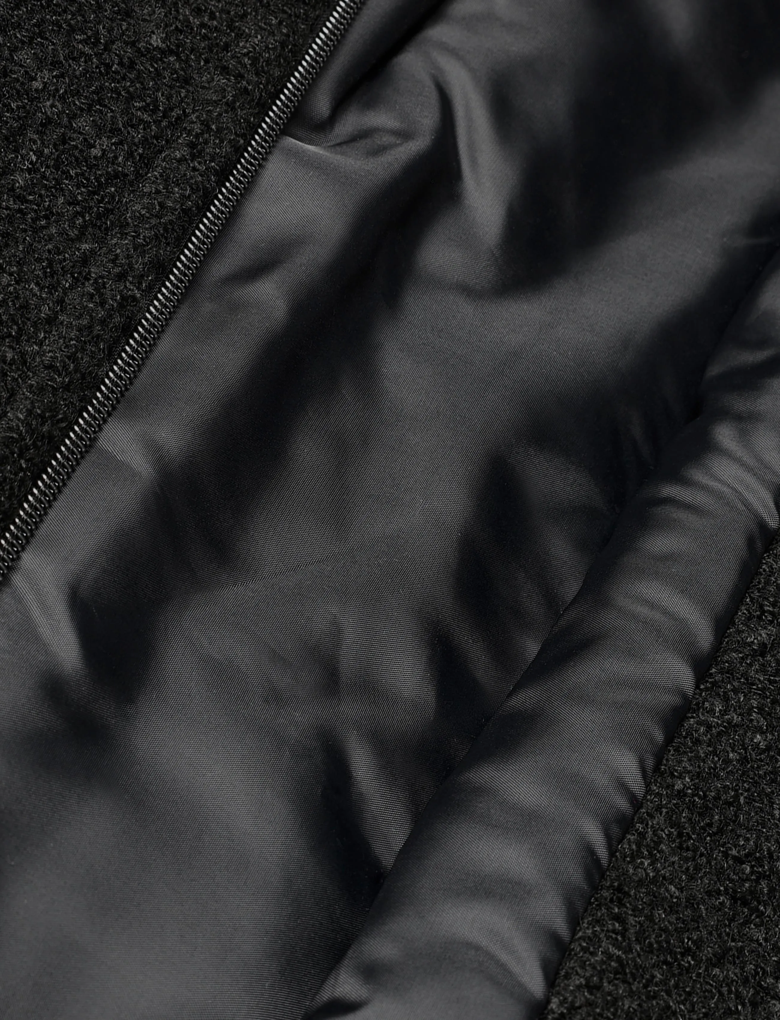 Etage - Wool Jacket w zipper - leichte mäntel - black - 4