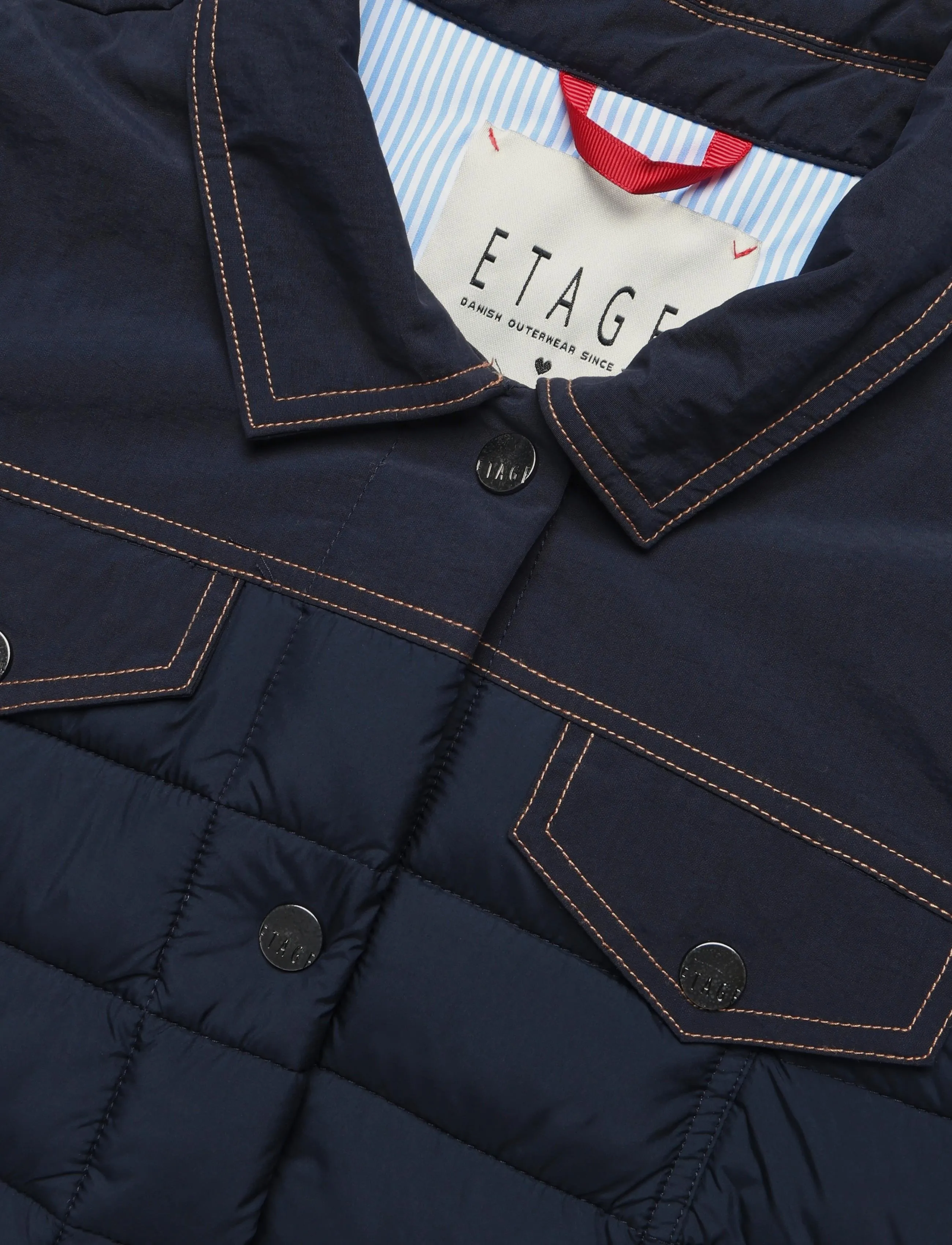 Etage - Padded Jacket short - frühlingsjacken - dark navy - 3