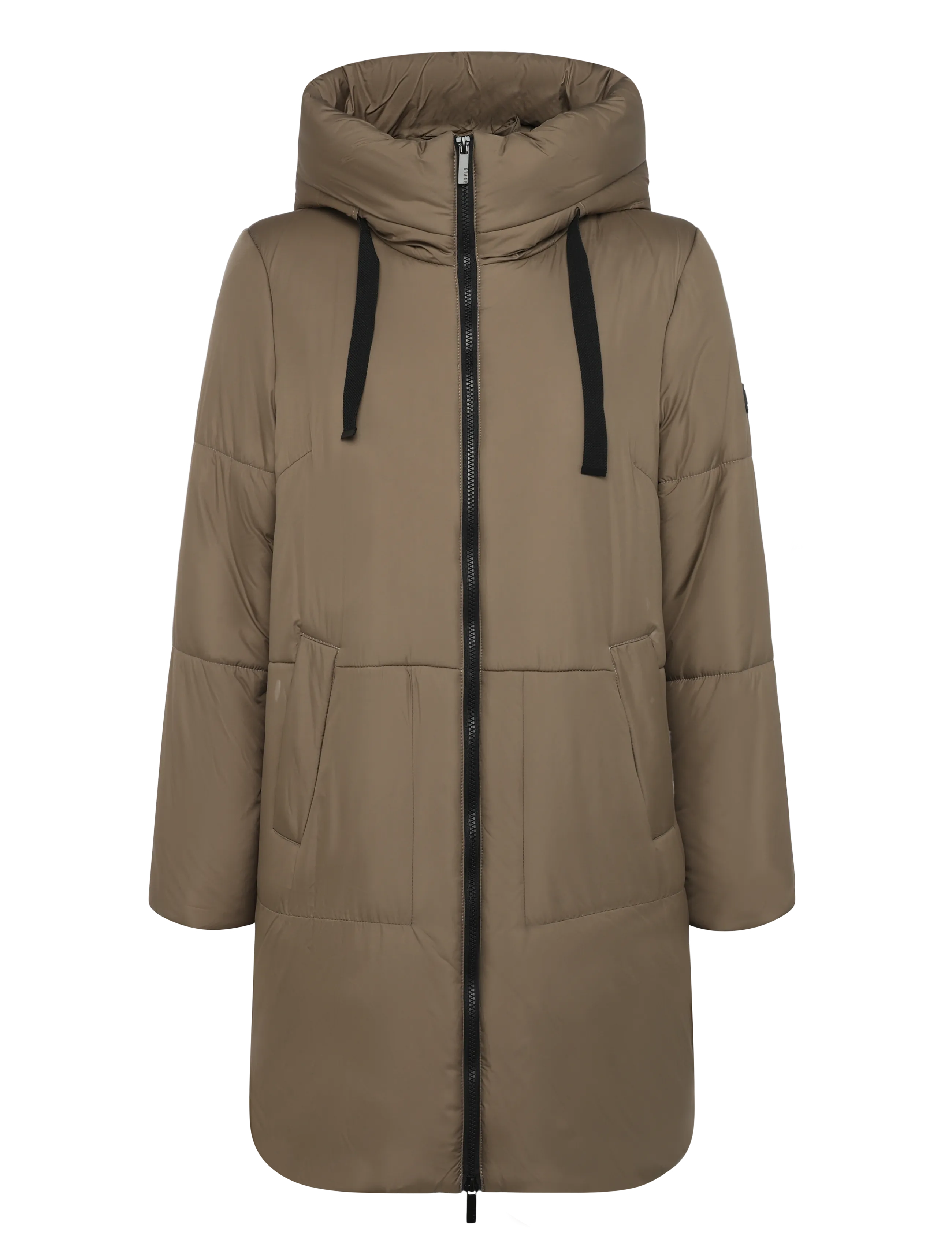 Etage Jacket w zipper slit - Vinterbesparelser - DARK STONE / brown