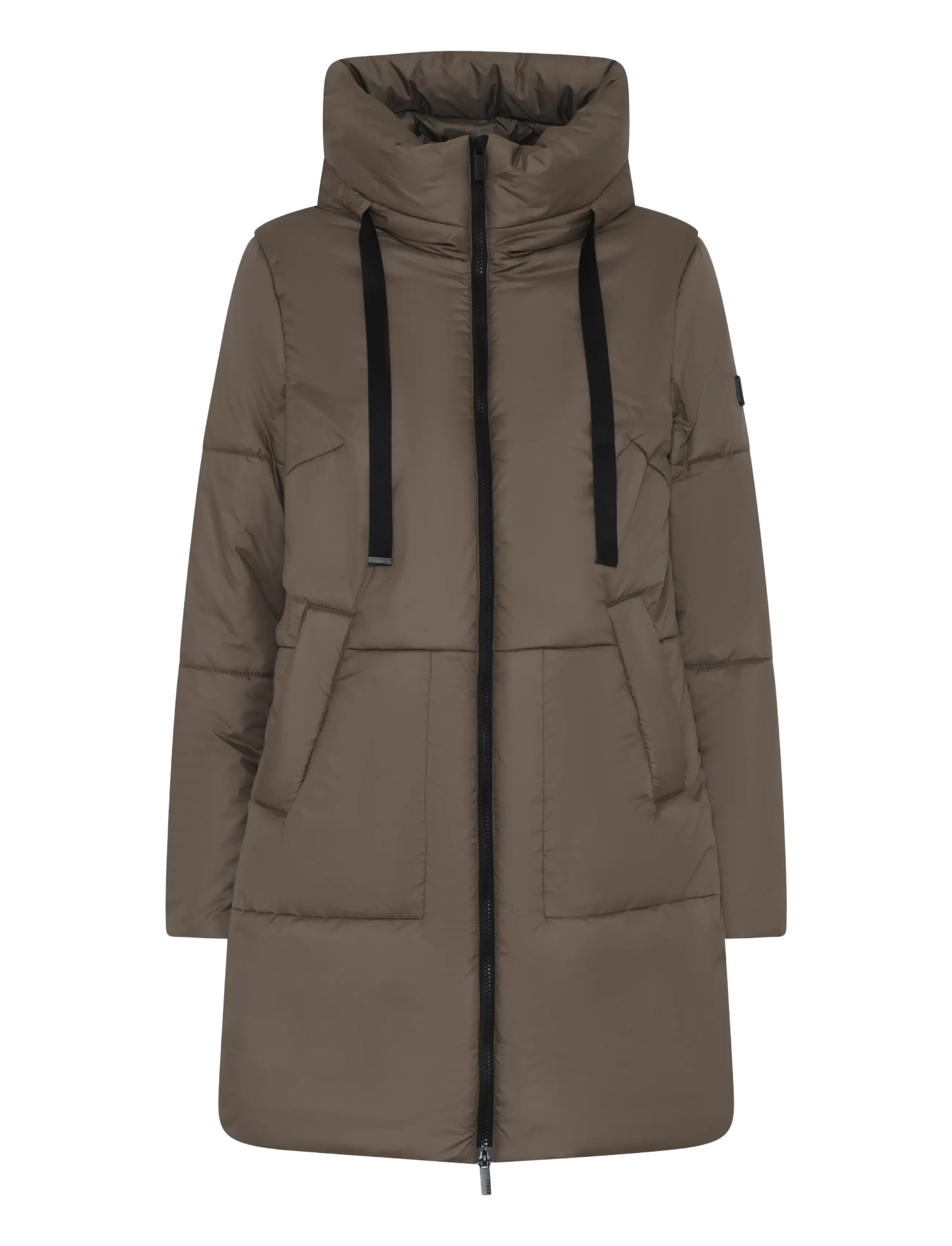 Etage Jacket w zipper slit - Jakker & Frakker - DARK STONE / brown