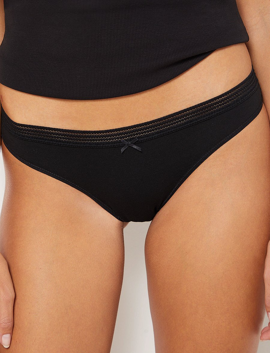 Etam - JACK LACE - 3 BRIEFS - black - 1
