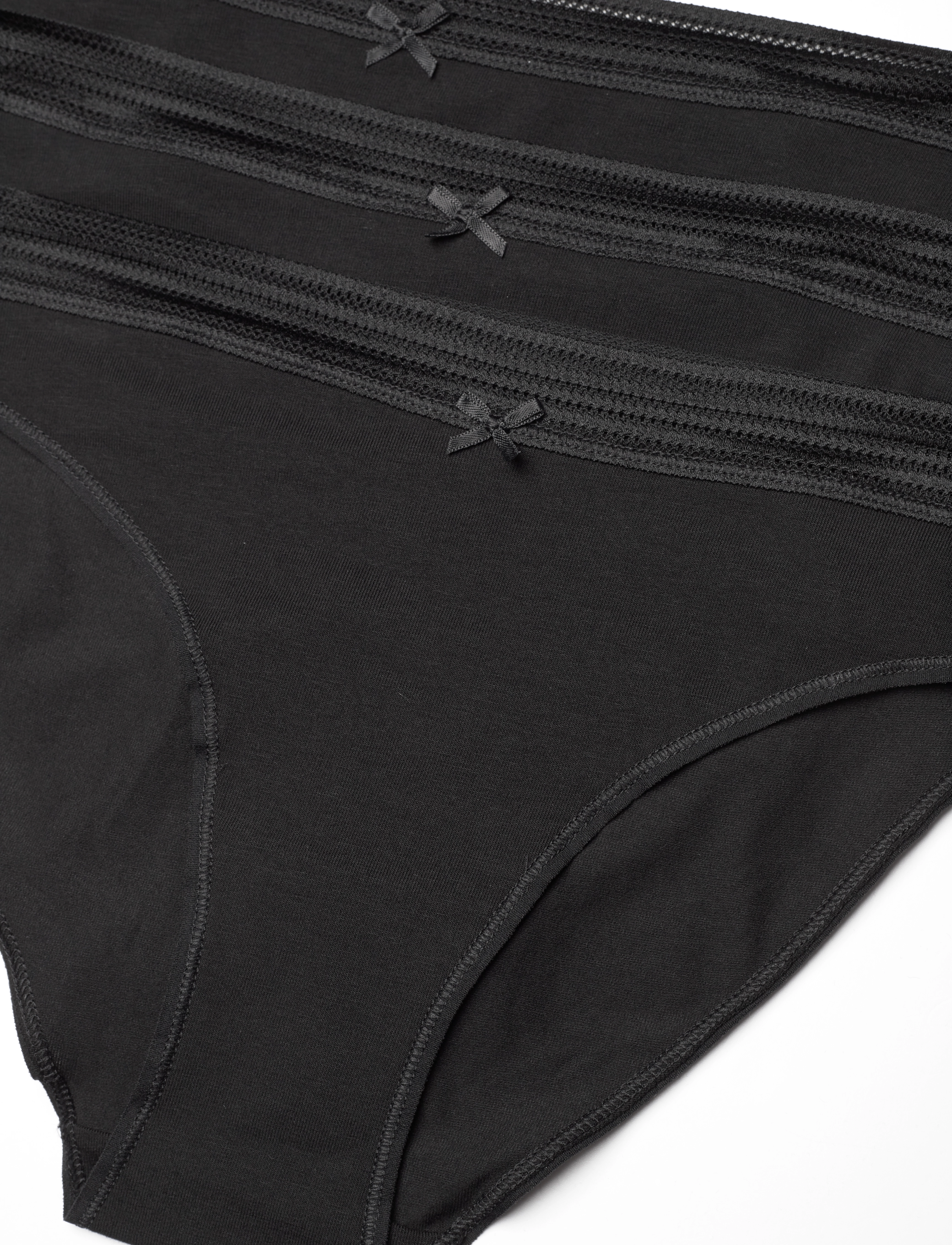 Etam - JACK LACE - 3 BRIEFS - black - 1